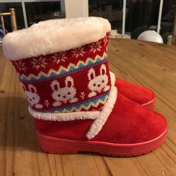 Fashion Red Boots Size 35 - Picture 2 of 3